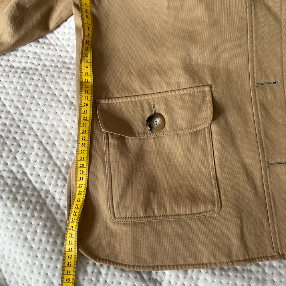 Sezane Tan Trench Coat with Hood - Picture 10 of 14